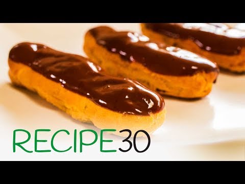 How to make Chocolate Eclairs - The Classic French Chocolate Custard pastry