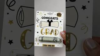 DIY Cricut Print then Cut Graduation Money Card #cricut #graduation 🎓