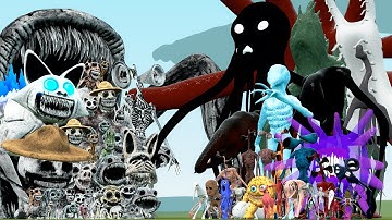 ALL ZOONOMALY FAMILY VS TREVOR HENDERSON CREATURES (Garry