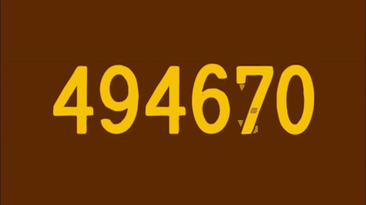 Numbers 1 to 1000000 - YouTube