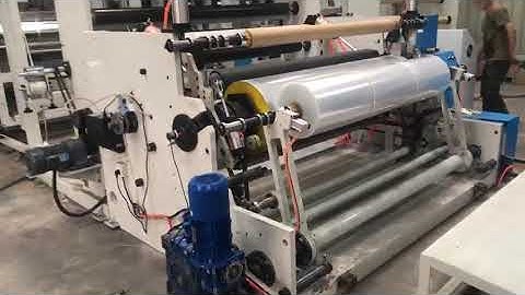 Back rewind style stretch film machine ; autoamtic cast film machine