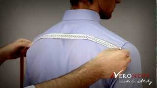 How to measure the shoulders width for a tailored shirt Tailor Made Shirts Measurement Instructions How To Measure Your Shoulder Width