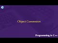 Object Conversion