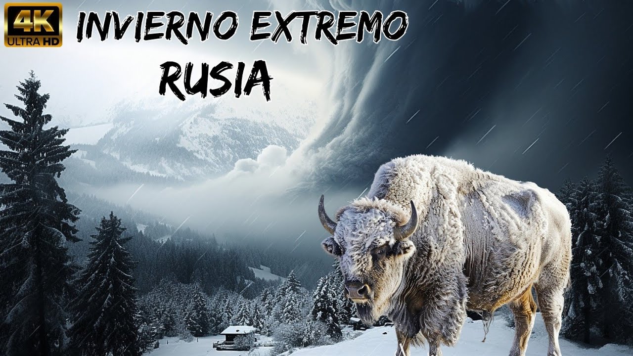 RUSIA, INVIERNO EXTREMO: Fauna Salvaje SOBREVIVIENDO Las Tormentas De Nieve Donde La MUERTE Desafía