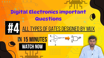 Design All Types of Gates using 2:1 MUX only || Digital important question || ECE || VLSI || #4