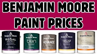 Benjamin Moore Paint Prices 2024 for Quart, Gallon, Pail in Canada & USA