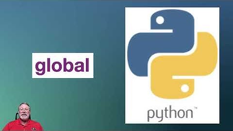 Python keyword video reference: GLOBAL