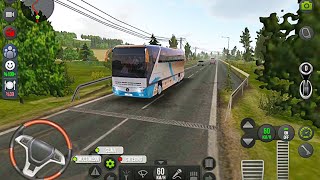 Bus Simulator: Ultimate #3 - Coach Bus Vs Highway Police Let's go to Amsterdam Android iOS Gameplay screenshot 1
