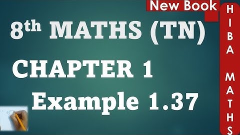 8th maths chapter 1 example 1.37 | exponential form | hiba maths tn samacheer