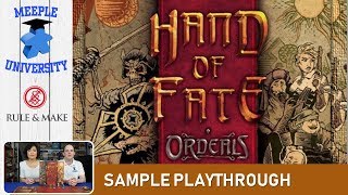 Hand of Fate: Ordeals Board Game – Example Turns Playthrough (See sample to get a FEEL of the game!)