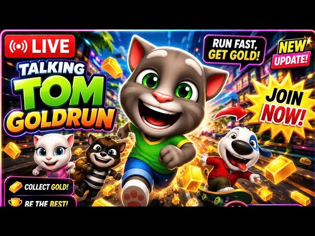 Talking Tom funny moments LIVE😆😻😜❤️🤪🥰😺🥳🤩
