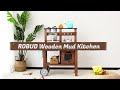 ROBUD Outdoor Mud Play Kitchen with Wheels WG403