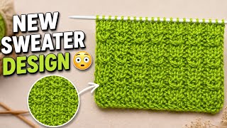 आसान ऊनी स्वेटर डिजाइन 🧶 | Easy Ladies Sweater Knitting Pattern for Beginners Hindi