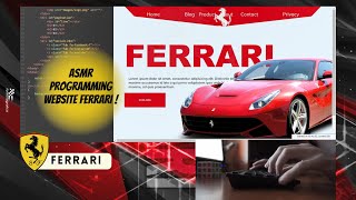 ASMR Programming - Coding a website Ferrari - No Talking screenshot 5