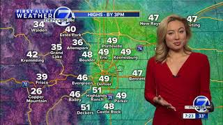 Some much needed snow for our CO mountains. Skies gradually clear Sunday!