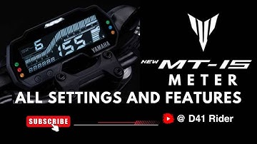New Yamaha MT-15 Meter Console Settings& Features 2024 || mt15 hidden features || @d41rider