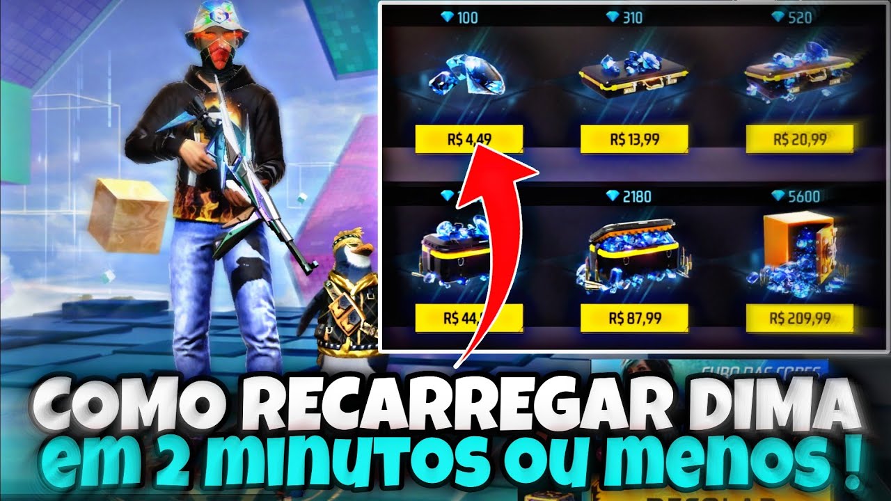 COMO RECARREGAR DIAMANTE NO FREE FIRE ATUALIZADO 2023 ! COMO