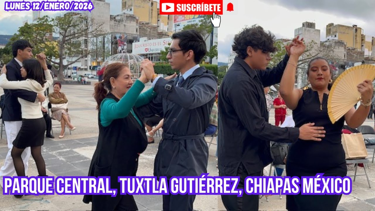 DANZÓN, LUNES 12/ENERO/2025, Parque Central, Tuxtla Gutiérrez, Chiapas 