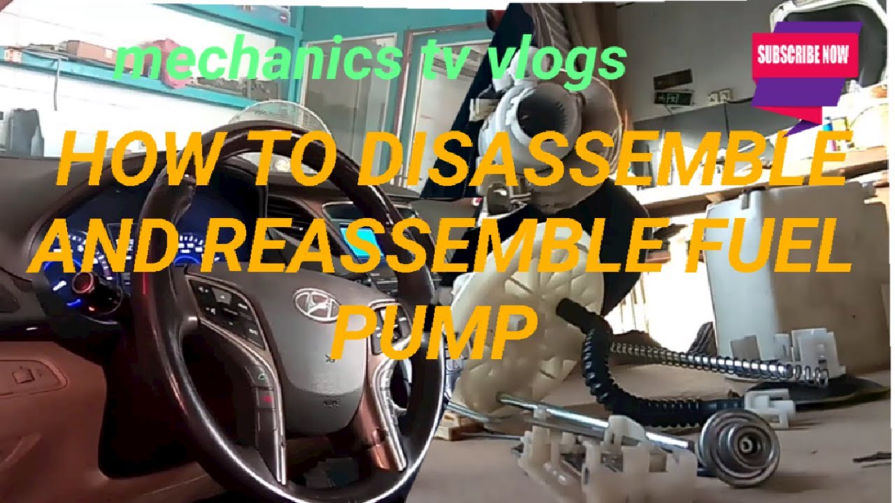 How to disassemble and assemble a fuel pump | Hyundai Azera 2012 - YouTube