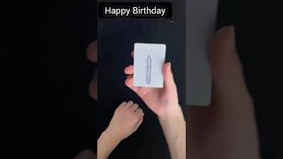 Awesome Card Magic Trick 🤯🎩 |Happy birthday| #viral #trending #youtubeshorts