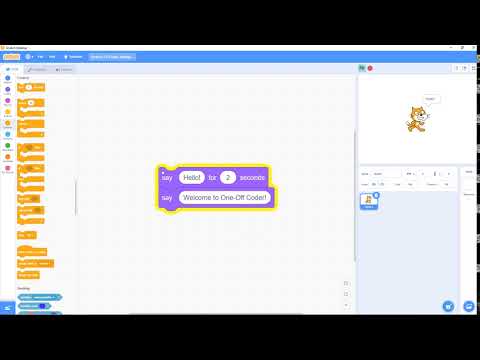 Scratch 3.1: Looks, Saying something