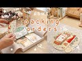 Asmr packing orders in real time  pt2  no music or talking  small business
