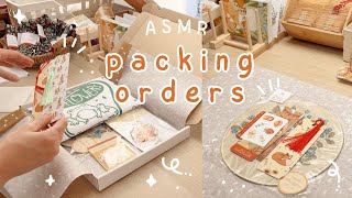 asmr packing orders in real time - pt.2 ✿ no music or talking | small business