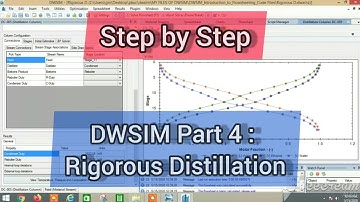 Learn DWSIM easily| Part 4 : Rigorous Distillation Column