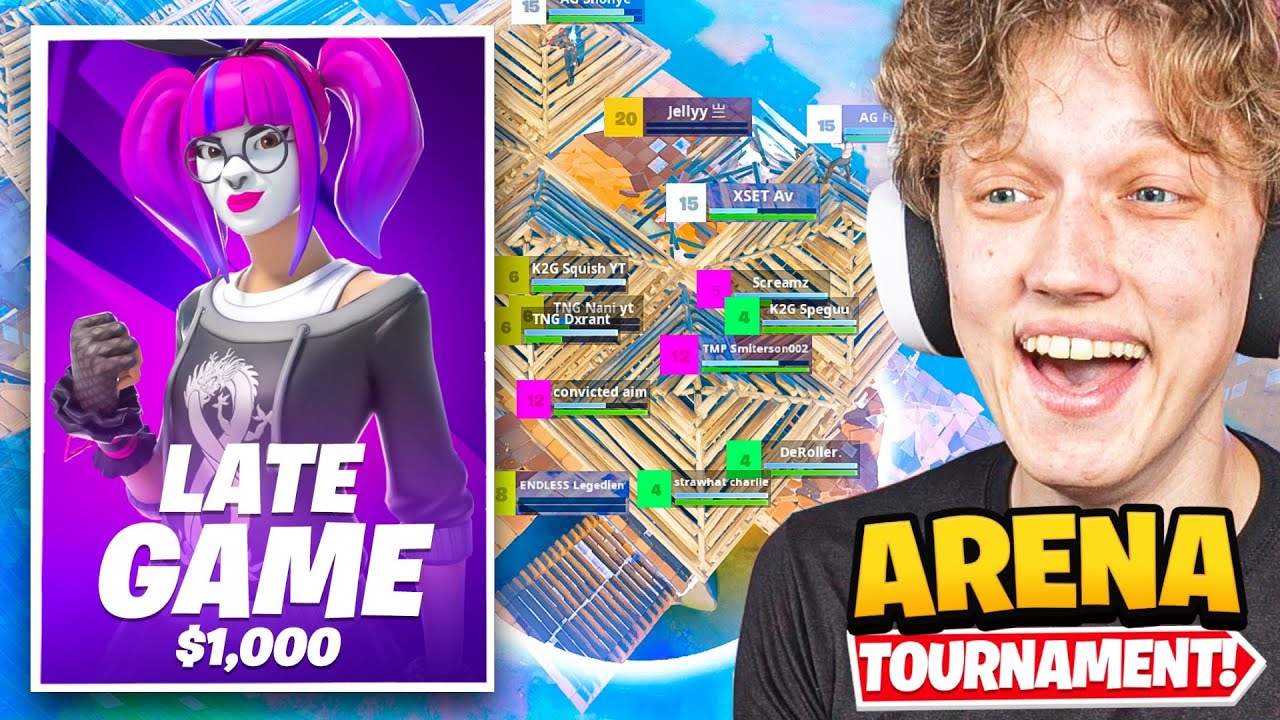 I Hosted a LATE GAME ARENA Tournament in Fortnite... (super STACKED!)