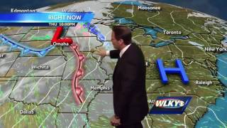 Clouds increase, not as cold