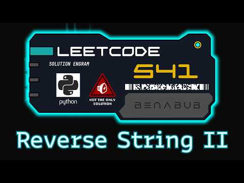 Reverse String II — LeetCode #541 | Python Algorithm Visualization
