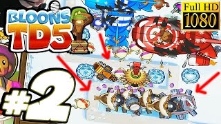 Bloons TD 5 Gameplay Pt 2 - EPIC Monkey Buccaneers! - PC Walkthrough Strategy - GPV247