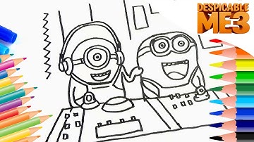Despicable me 3 - Minion Despicable me 3 how to draw minions | Kat Kids - Learn How to Draw &Colors