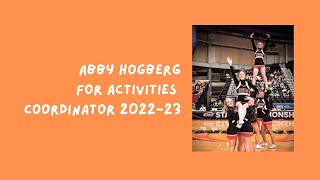 ASB Campaign - Abby Hogberg For Activities Coordinator
