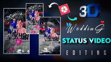 Behind object 4K 3D Valentine Day special wedding anniversary status | kinemaster editing tutorial