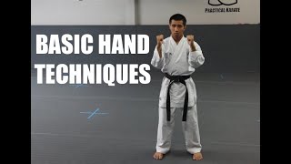 Basic Hand Techniques for Practical Karate