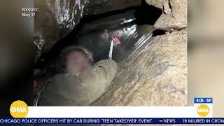 Man rescued after getting trapped in a cave for 6 hours
