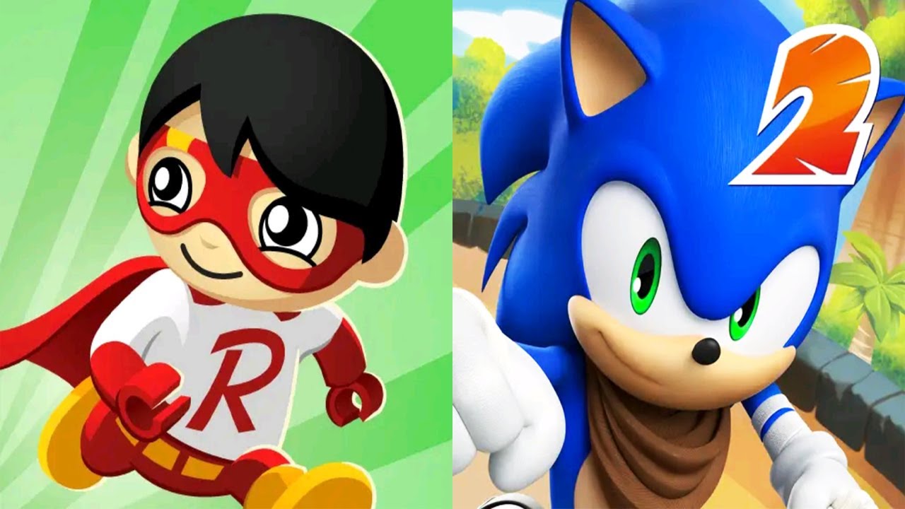 Tag with Ryan Vs Sonic Dash 2 Android Gameplay