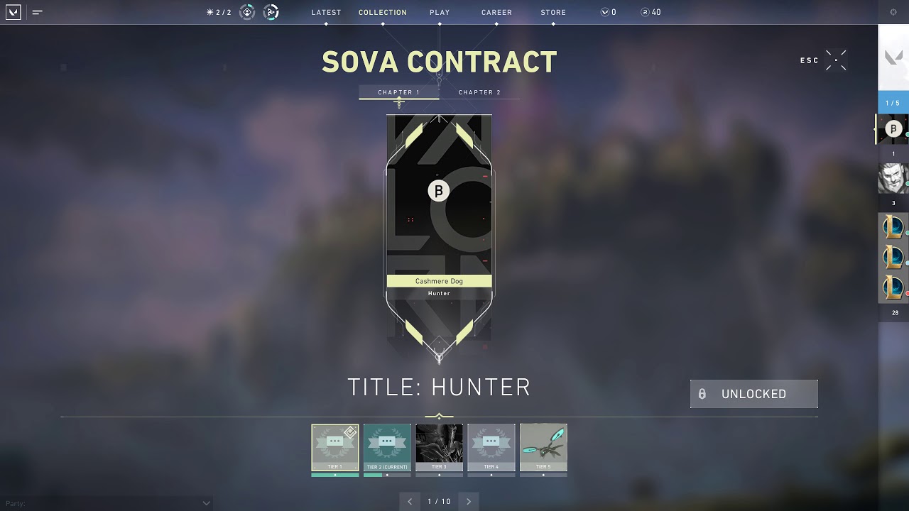 The Hunter Title showcase - Valorant Closed Beta