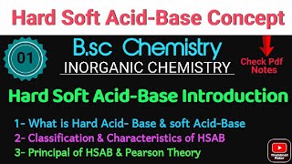 Hard Soft Acid-Base- Introduction +Classification +Characteristics+ Principal B.sc CHEMISTRY NOTES screenshot 5
