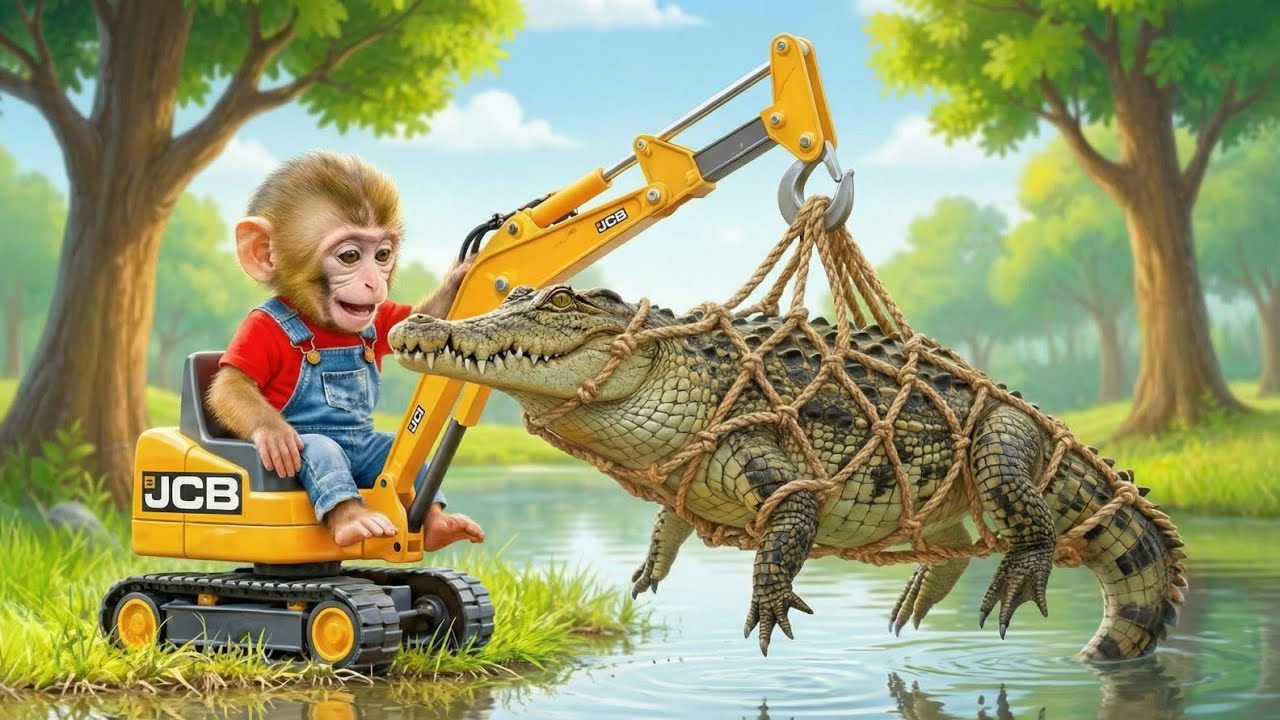 ‎🌧️⚠️ OMG! Heavy Rain Breaks the Pond – Fish Nearly Stranded, My Bikoo Faces a Giant Crocodile 🐟🐊⚡