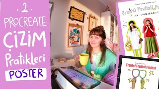 2.Procreate / Kolaj Tekniği ile Poster Yapımı #procreate #procreateart screenshot 1