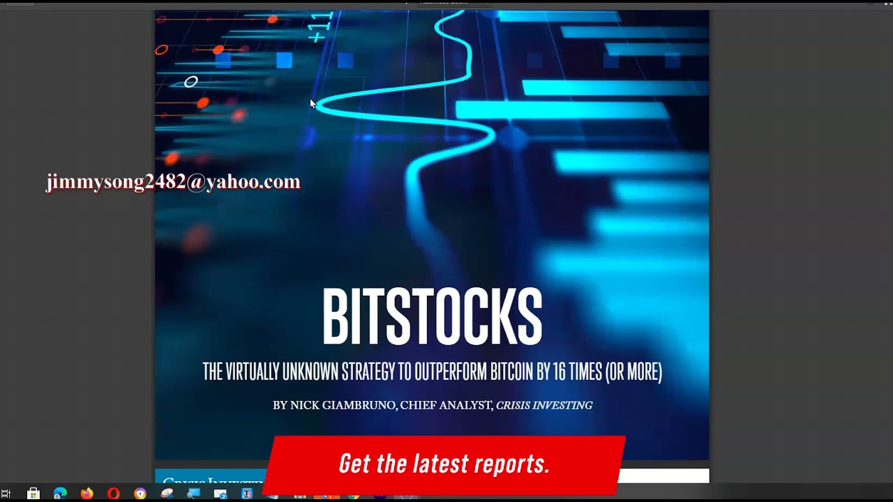 Casey Research  Crisis Investing   BitStocks The Virtually Unknown Strategy to Outperform Bitcoin by