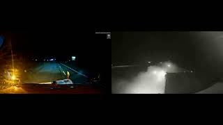 Vehicles Attempt To Pass DOT Snowplow