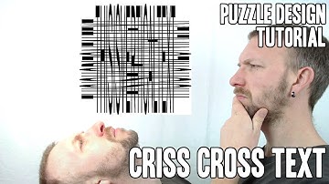Criss-cross text ER puzzle