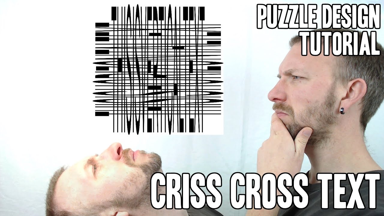 Criss-cross text ER puzzle