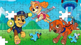 Solving Jigsaw Puzzle Paw Patrol Chase Skye and Zuma screenshot 5