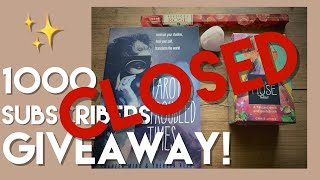 1000 Subscribers Giveaway!- Closed