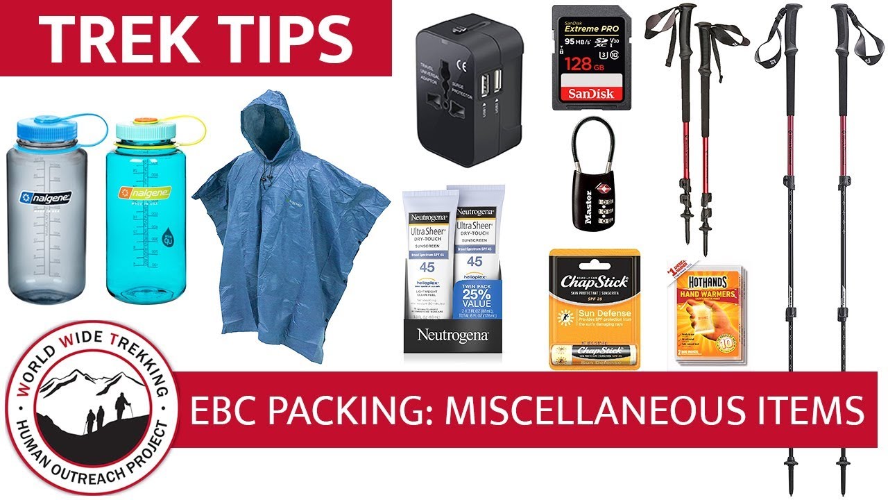 Everest Base Camp Gear List & Packing Part 9 Trekking Poles & Other