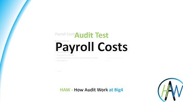 6.4 Audit test - Payroll Costs at Big4